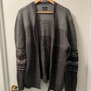 All Saints Charcoal and Patterned Cardigan